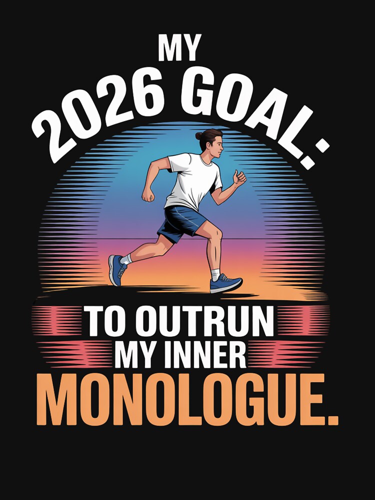 My 2026 Goal: Outrun My Inner Monologue - Retro Runner by DarylWelsh2024