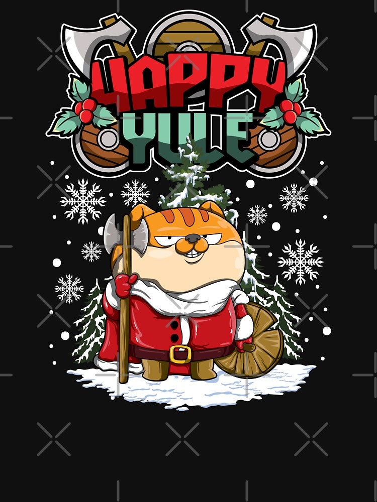 Happy Yule - Viking Christmas - Cat Kitten by anziehend