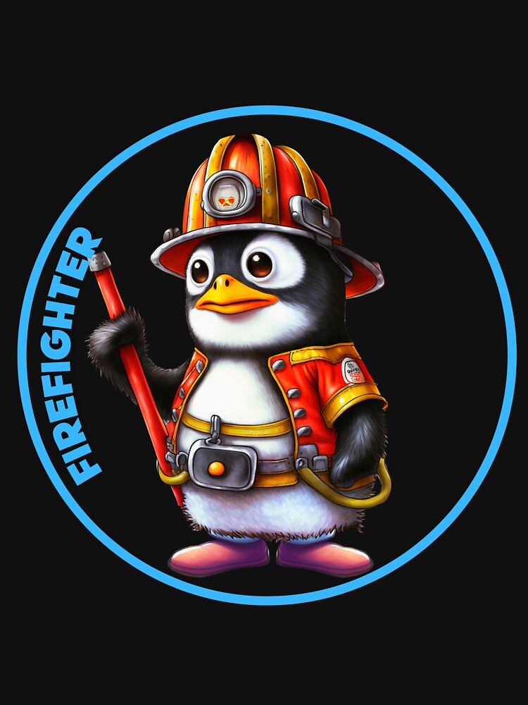 Firefighter, sweet penguin by HarriPaloma