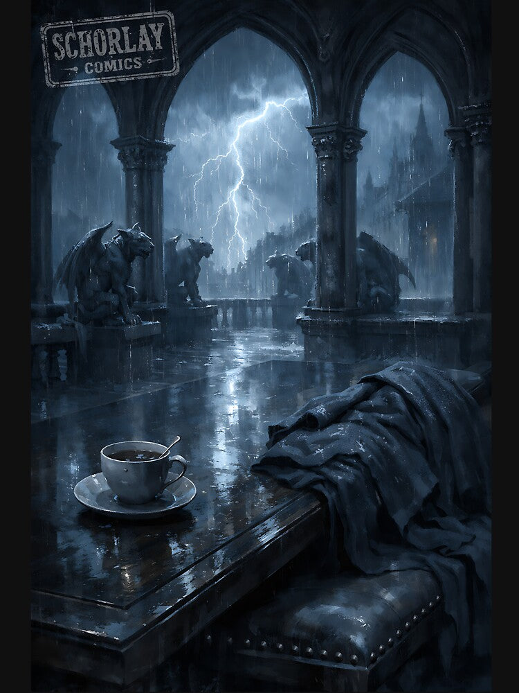 The Rainy Refectory - Moody Dark Academia by bapupa