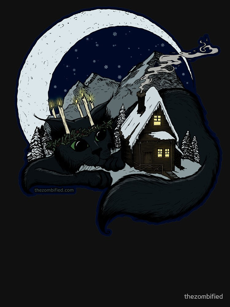 Yule Cat Jólakötturinn by The Zombified by thezombified