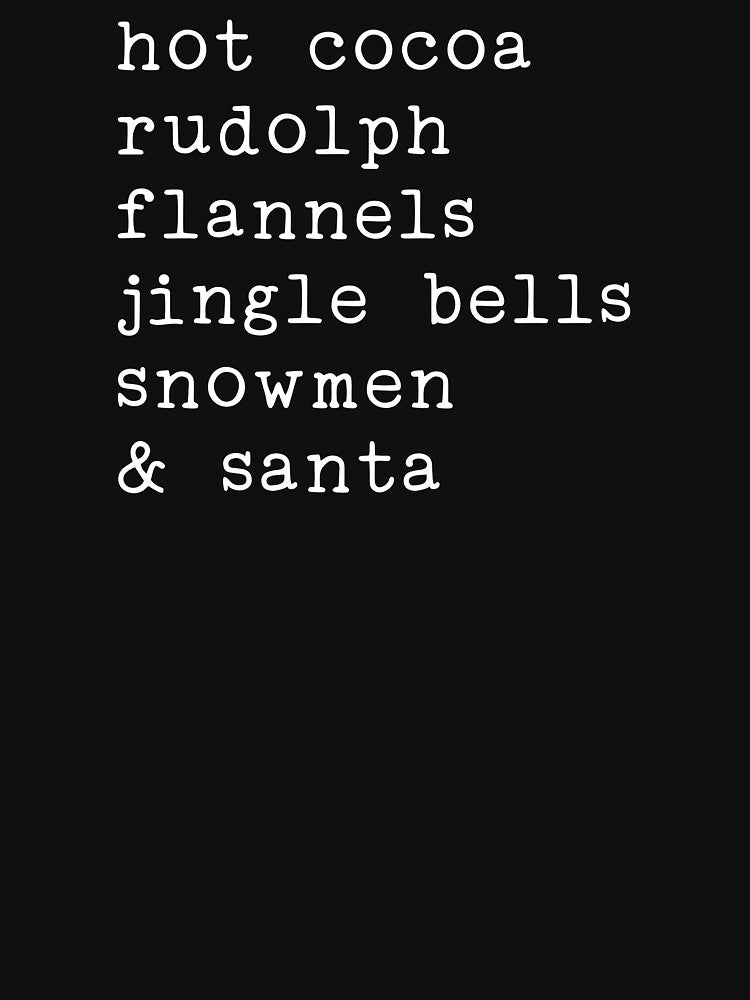 Hot Cocoa Rudolph Flannels Jingle Bells Snowmen And Santa by MichaelRodgers3