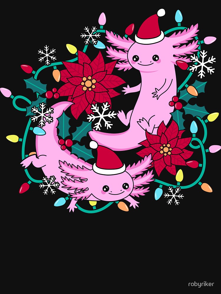 Christmas Axolotl by robyriker