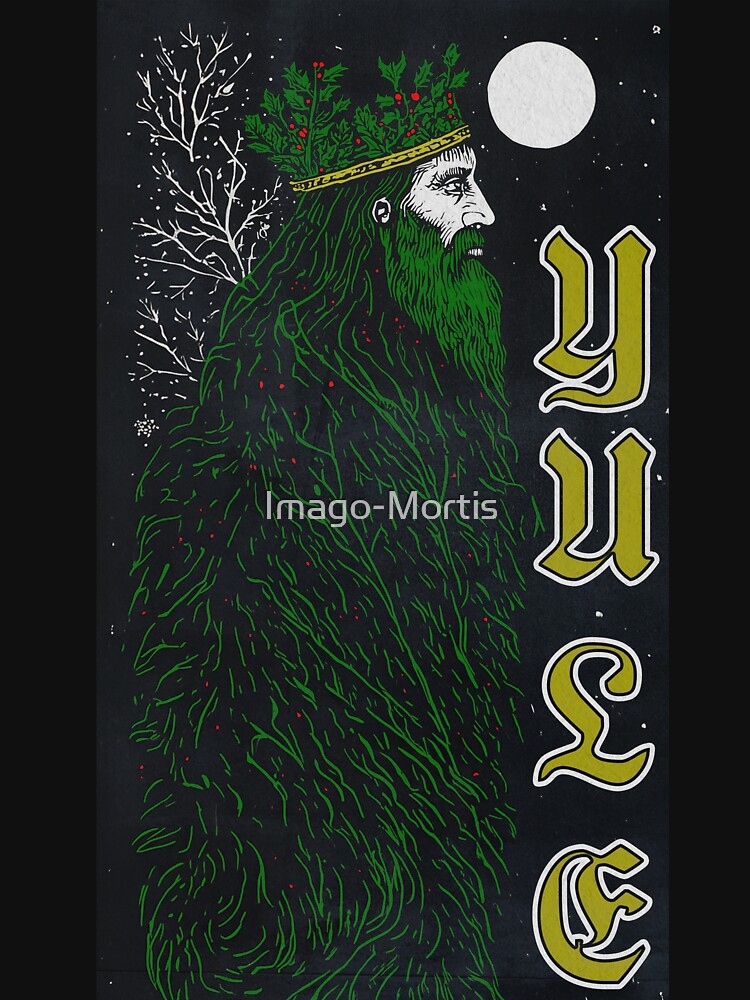 The Holly King Woodcut by Imago-Mortis