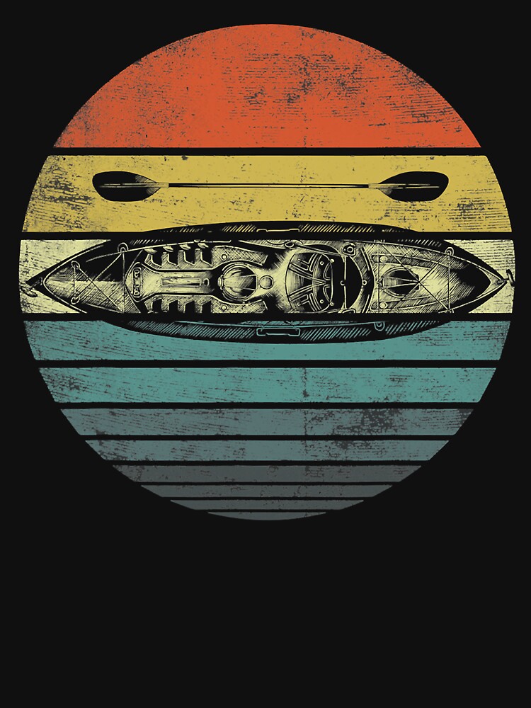 Retro Kayak Canoe Lover - Kayaking Paddling by ujgbnx