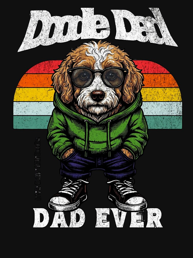 Best Doodle Dad Ever - Funny Golden Doodle Dog Dad Father's Day Design by BumbleBloom7
