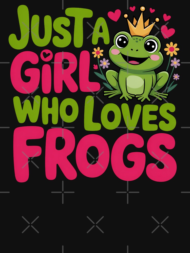 Just a Girl Who Loves Frogs Cute Frog by Nzgiftsandmore