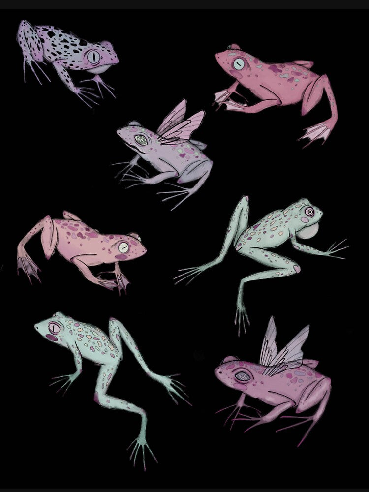 Frog Fairies Dark by littleghouls