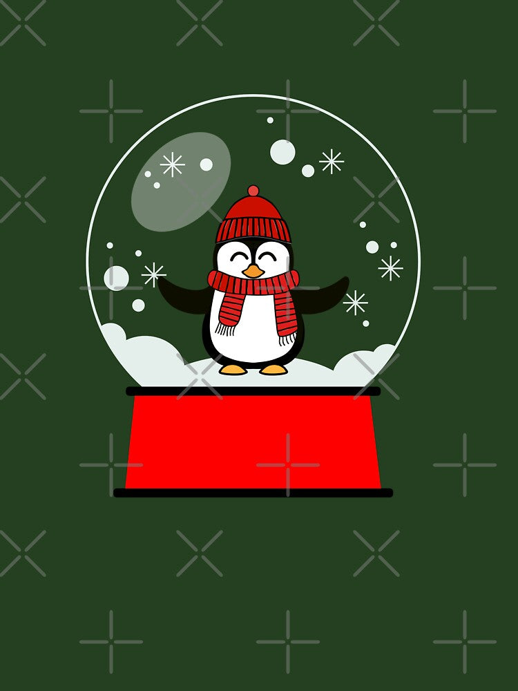 Penguin Snow Globe by Sartoris Art