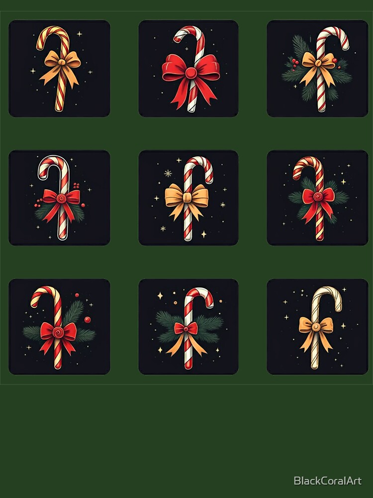 Christmas candy cane cheer by BlackCoralArt