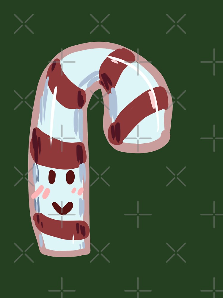 Cute Peppermint Candy Cane Holiday by Junpeiberry