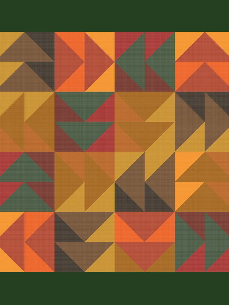 Woven Texture Autumnal Arrow Patchwork Quilt by YesterdayColl