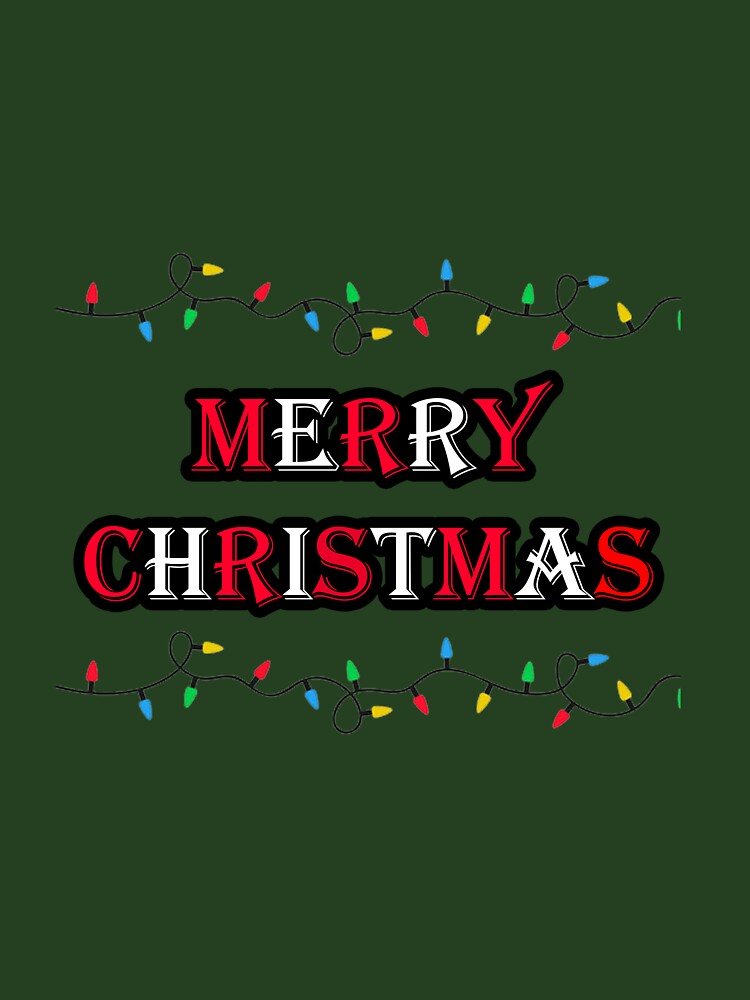 Merry Christmas with Christmas lights by abxxyz123