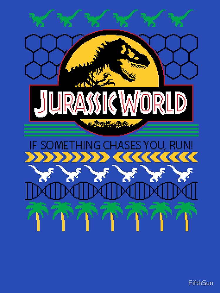 Jurassic World Christmas DNA Ugly Sweater by FifthSun