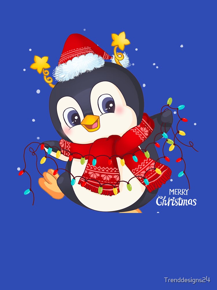 Merry Christmas Merry Christmas Happy Penguin by Trenddesigns24