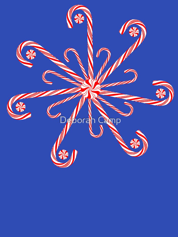 Peppermint Candy Cane Snowflake by Deborah Camp
