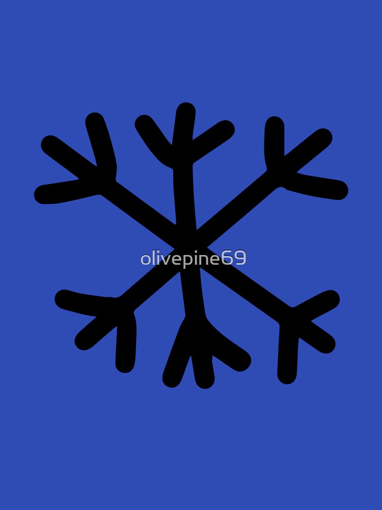 Snowflake silhouette. Concept of new year, Christmas, holidays, birthday. by olivepine69