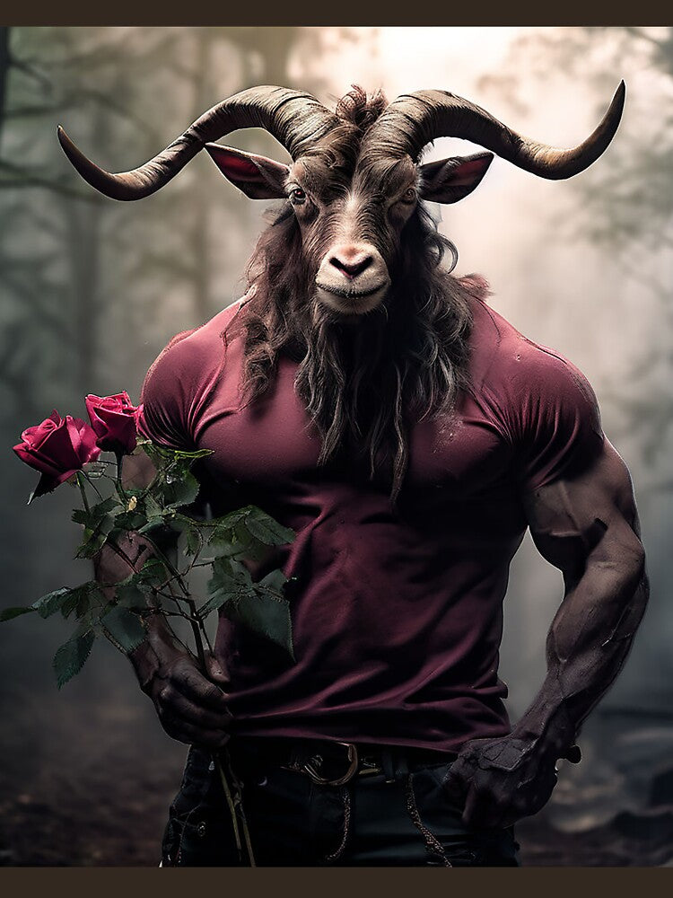 Yule Goat with Rose by nipunab