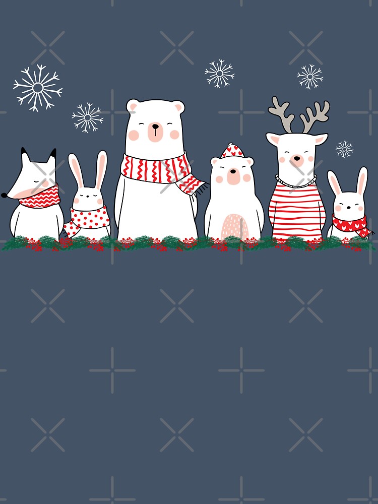 Winter Holiday Animals by stargazerdesign