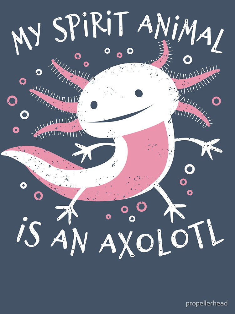 Cute Amphibian - My Spirit Animal Is An Axolotl by propellerhead
