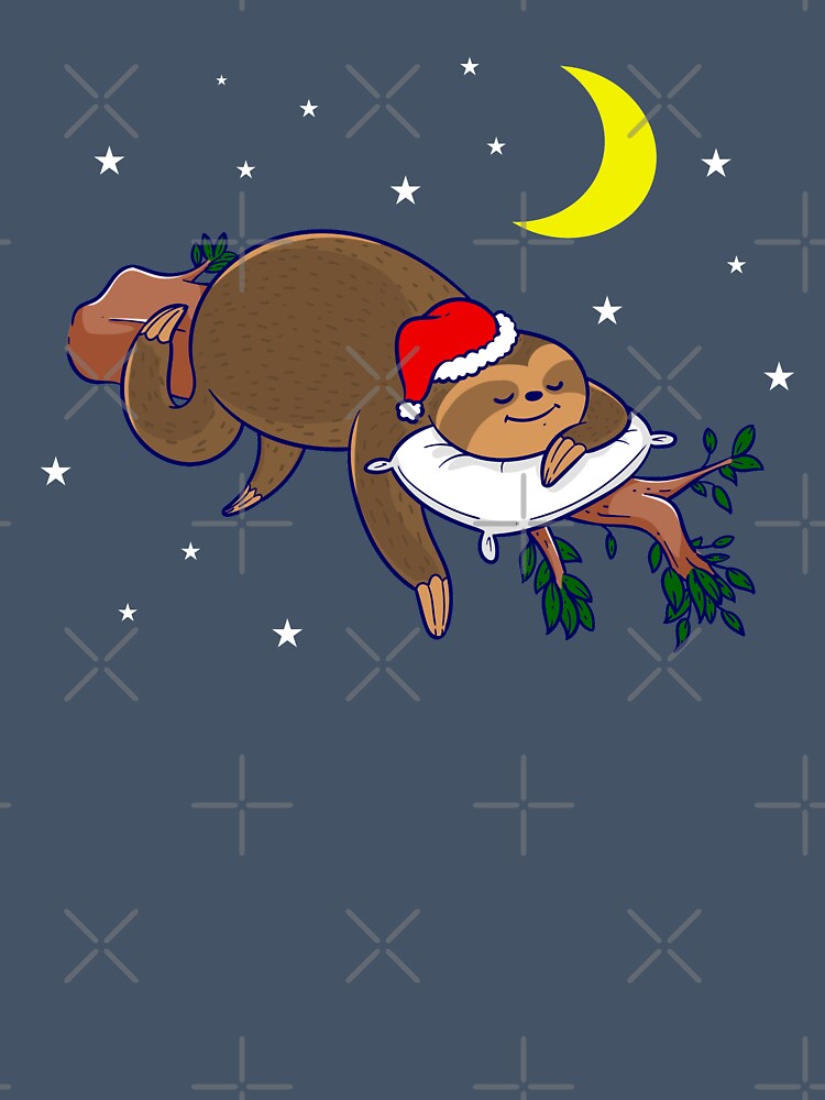 santa claus sloth christmas by Gossip Rag