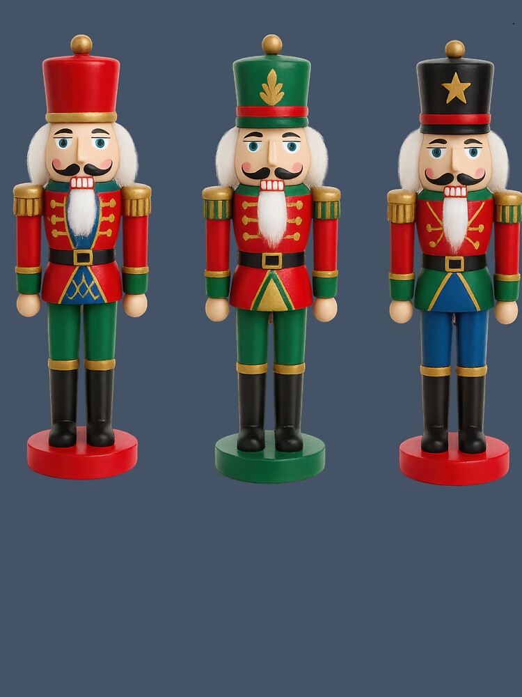 Classic Christmas Nutcracker Trio - Whimsical Christmas Soldiers by christmas-xmas
