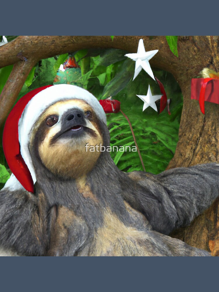 Happy Christmas Sloth by fatbanana