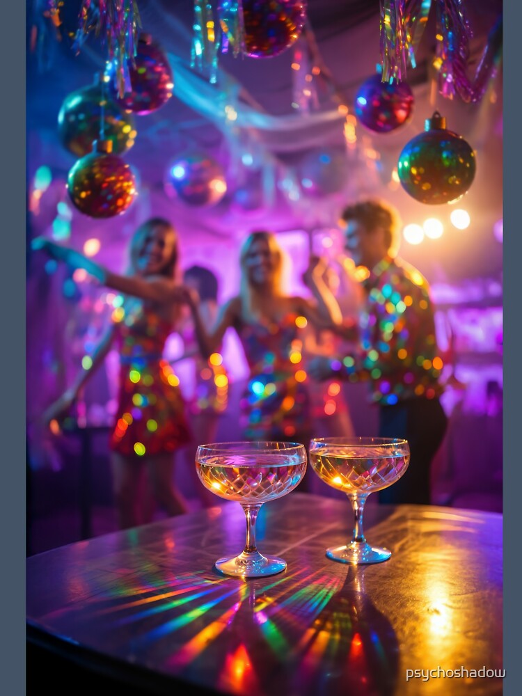 New year party scene by psychoshadow