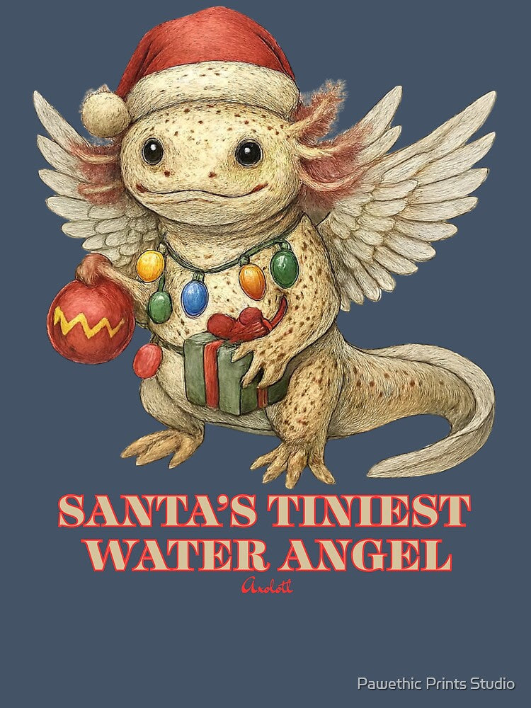 SANTA’S TINIEST WATER ANGEL by Pawethic Prints Studio