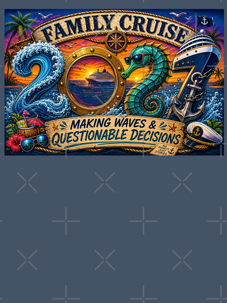 TRAVEL COLLECTION - FAMILY CRUISE -  2027 - MAKING WAVES & QUESTIONABLE DECISIONS by WheelieGdArt