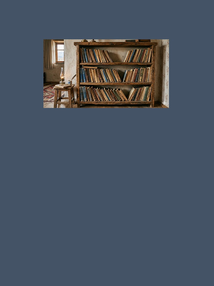 The Lost Library - Vintage Dark Academia Bookshelf by hakikatm