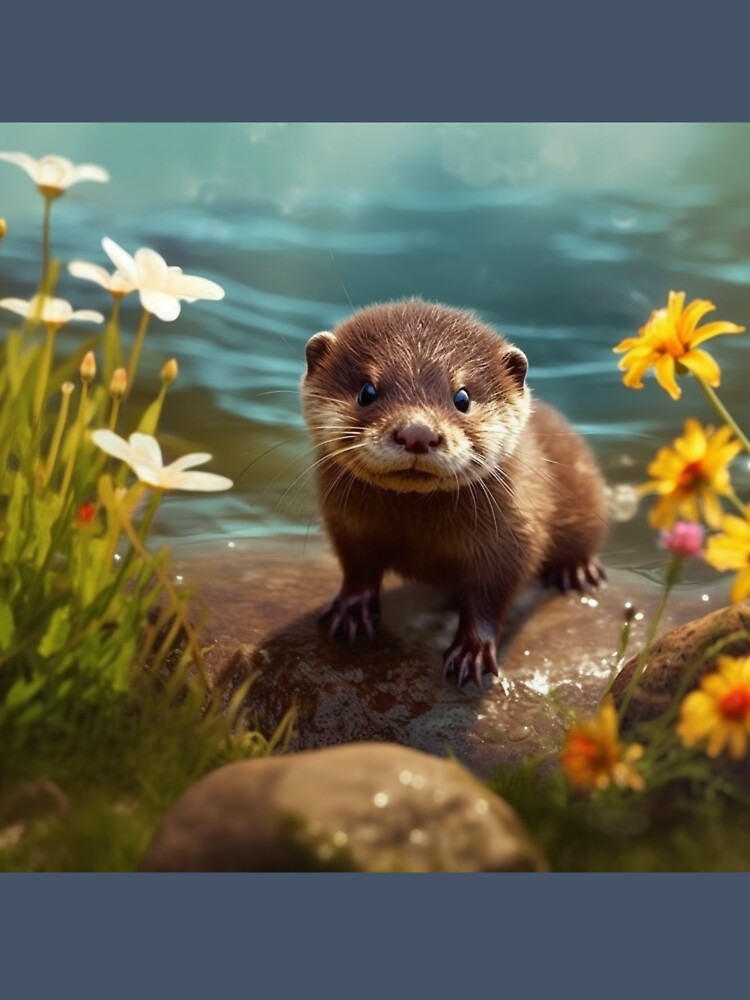 Cute Sea Otter - Cute Baby Animals by baby-animal-art