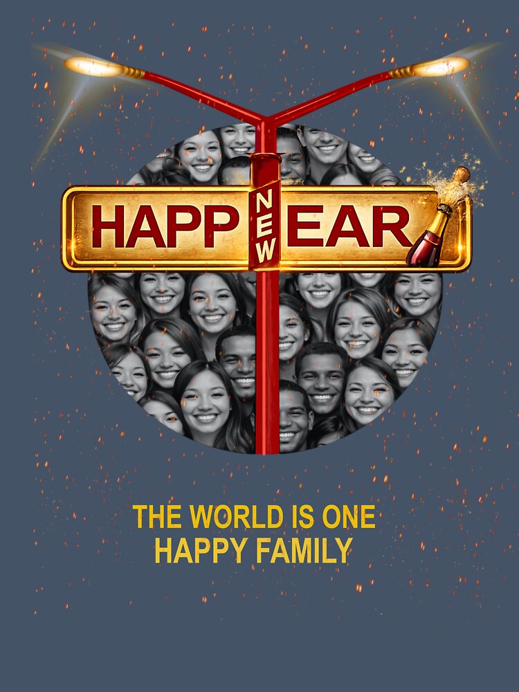Happy New Year Unity Design – The World Is One Family by LeelaWorks.org