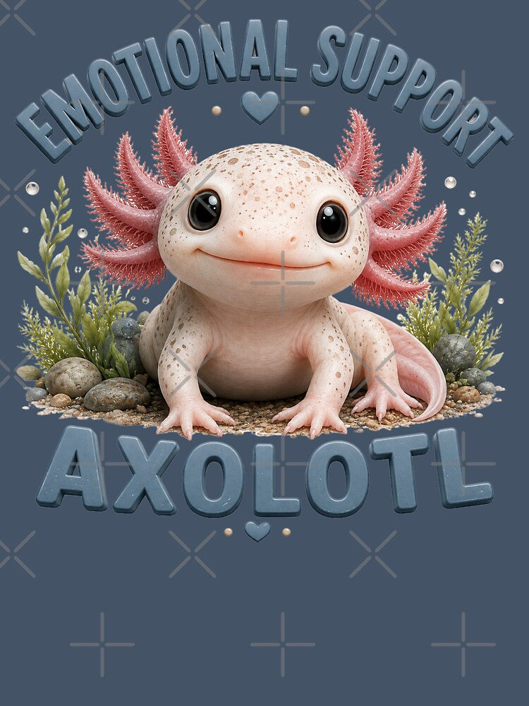 Cute Emotional Support Axolotl by Weirdwildco69