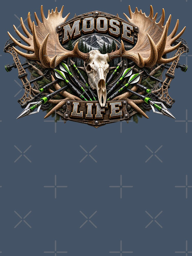 Moose Life – Bowhunting Moose Skull & Archery Outdoor Design by artistwill
