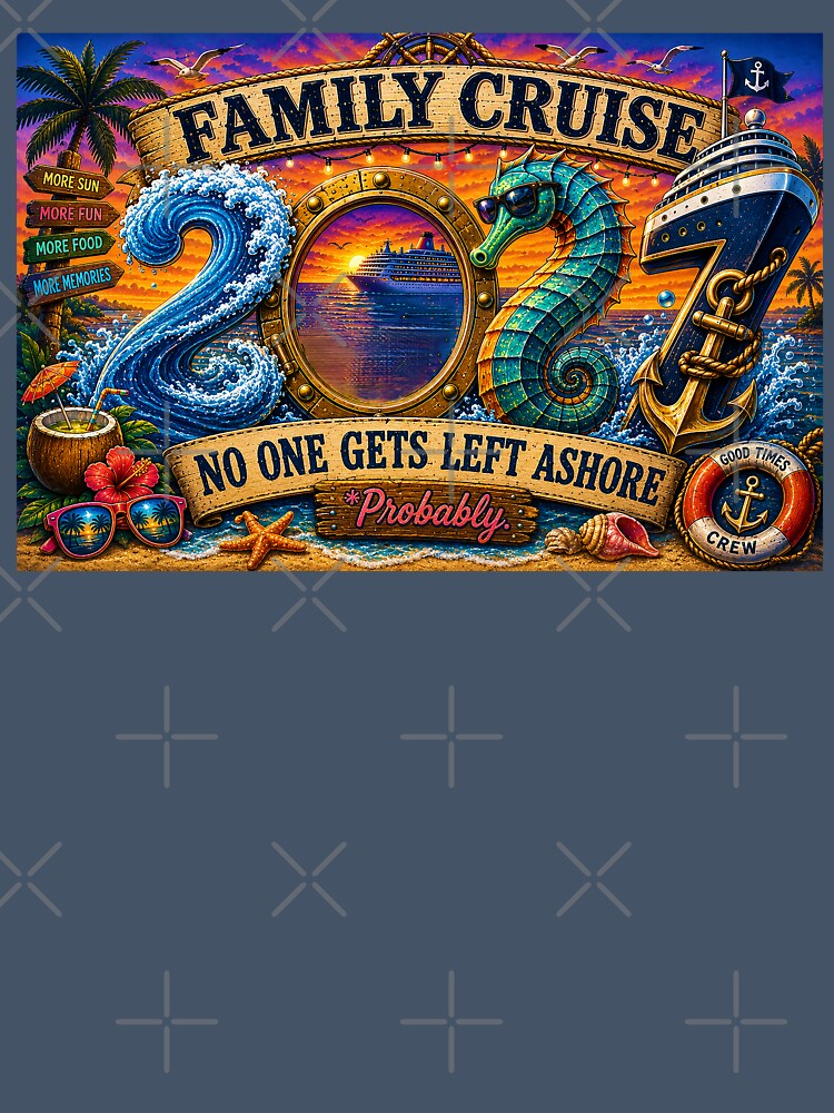 TRAVEL COLLECTION - FAMILY CRUISE - 2027 - NO ONE GETS LEFT ASHORE - PROBABLY v5 by WheelieGdArt