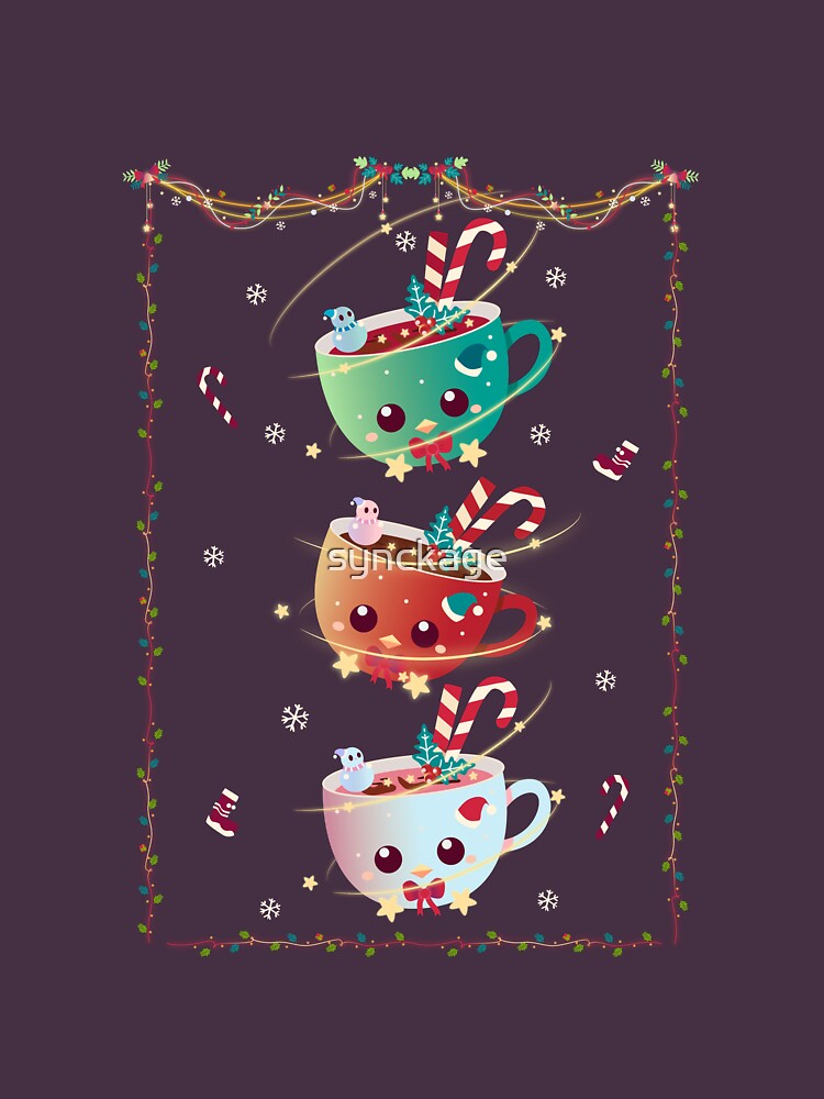 Christmas Pinguin Cup Set Vertical Ver by synckage