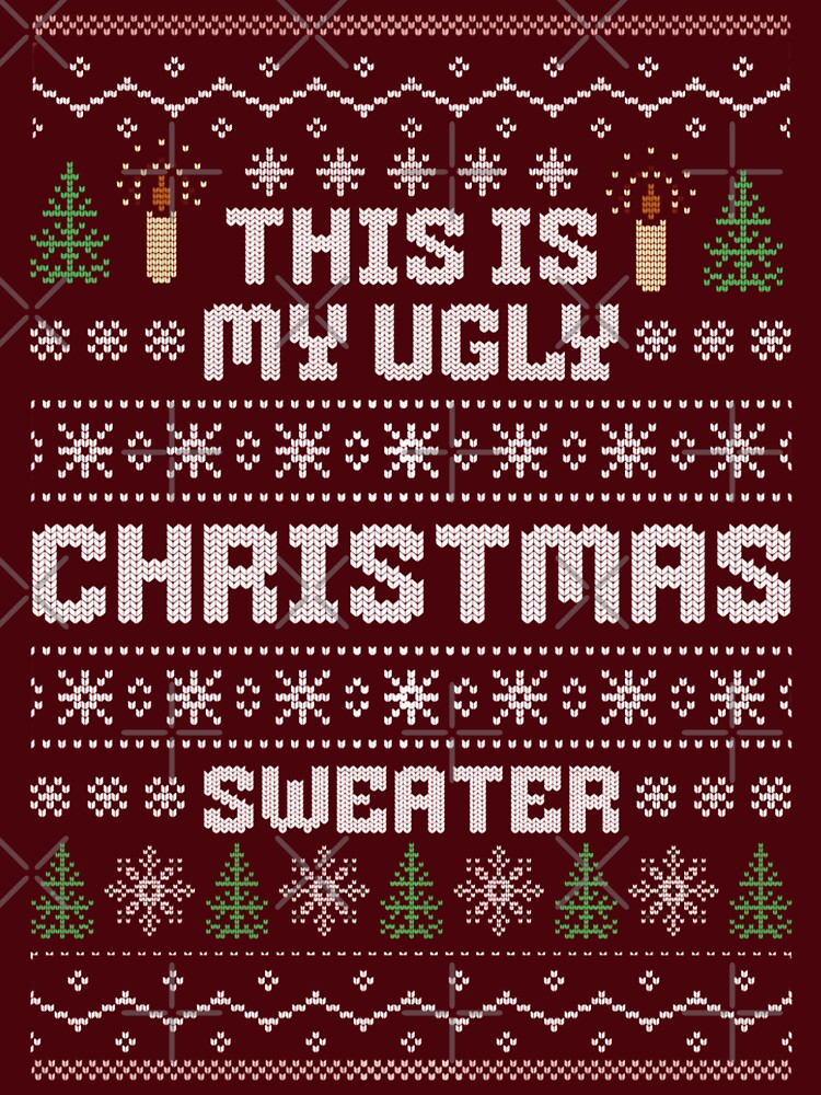 This is my ugly Christmas sweater with a candle motif. by SaraSumi
