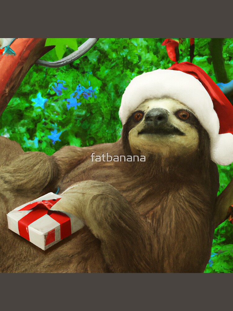 Christmas Sloth by fatbanana