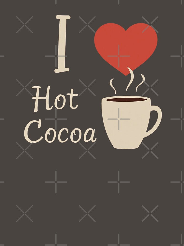 I Love Hot Cocoa Warm Drink Fan by rustyroofco