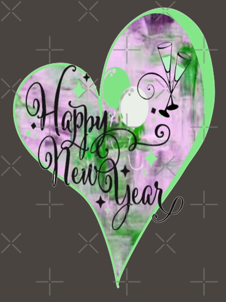 Happy New Year Abstract Design with Champaign and Glasses, 2,Howdy New Year,New Years Celebration, New Years Eve Countdown by Adri Barnard