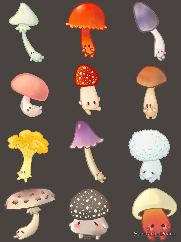 Mushroom Friends by SpectacledPeach