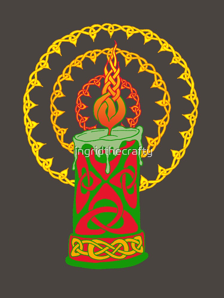 Celtic Candle by ingridthecrafty