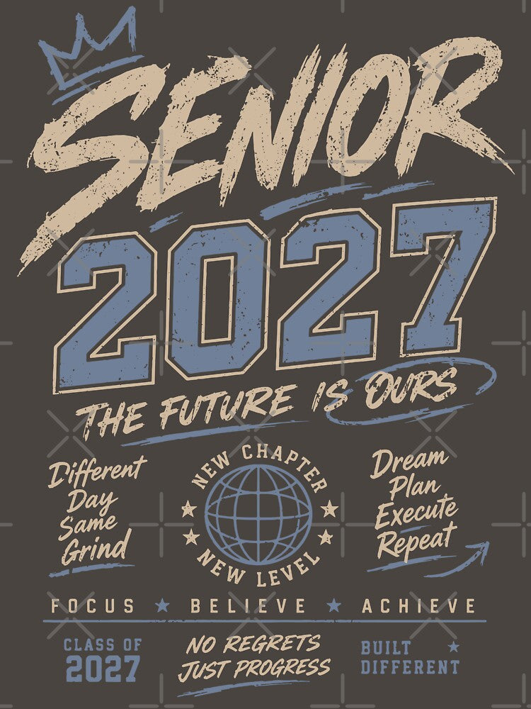 Senior 2027 Motivational Graduation Design by hobbybox