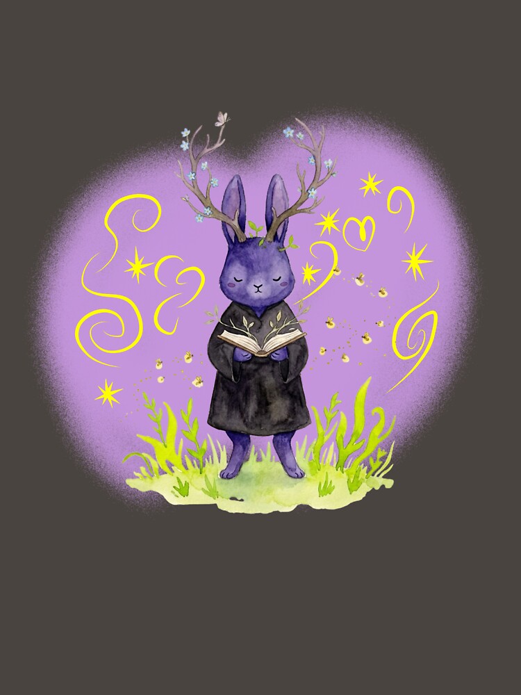 Rabbit Reading Magic Book by VriaStudio