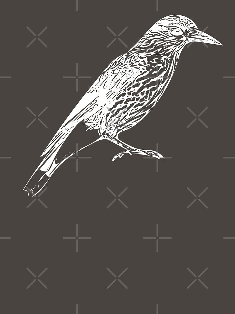 Northern Eurasian Nutcracker White Design by designsasstultd