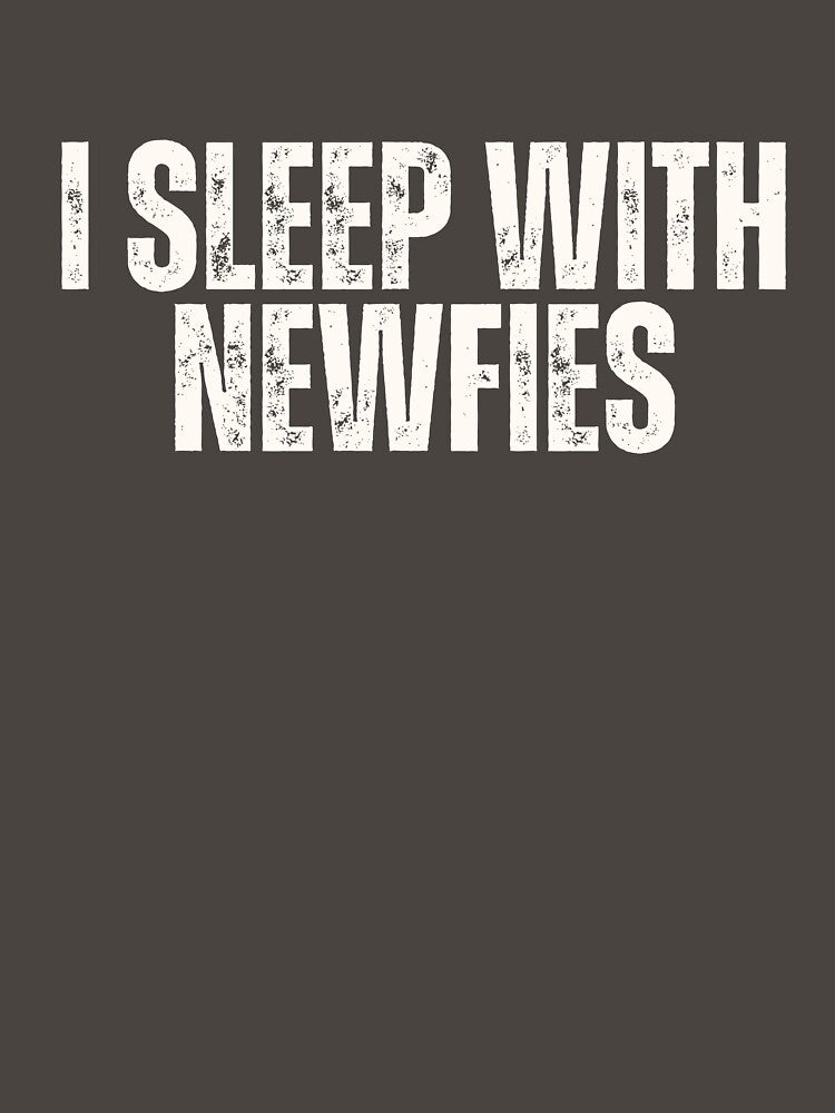 I Sleep With Newfies Newfoundland Dog Dad Design Cream White by shopfashionnerd