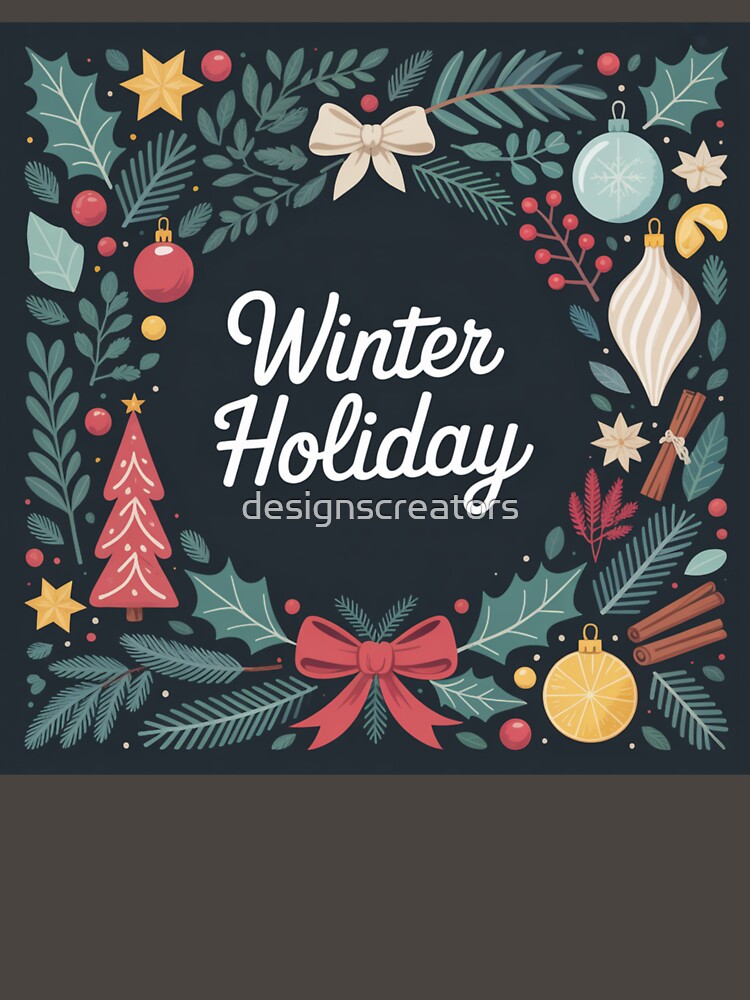 Cozy Winter Holiday Warm Festive Season Design by designscreators
