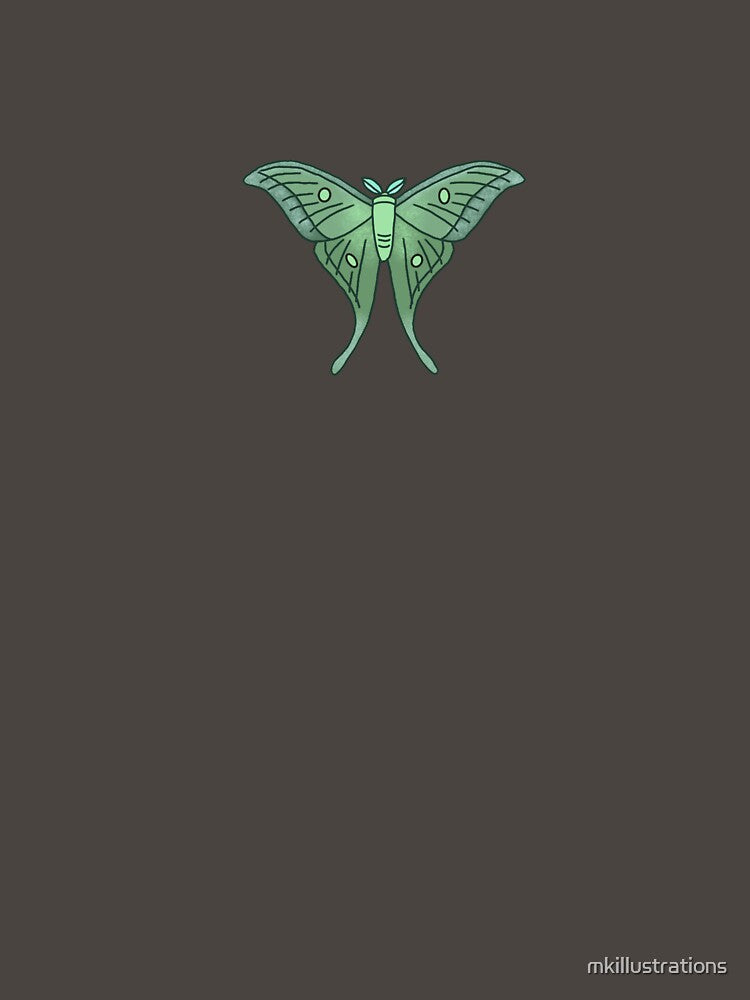 Luna moth illustration by mkillustrations