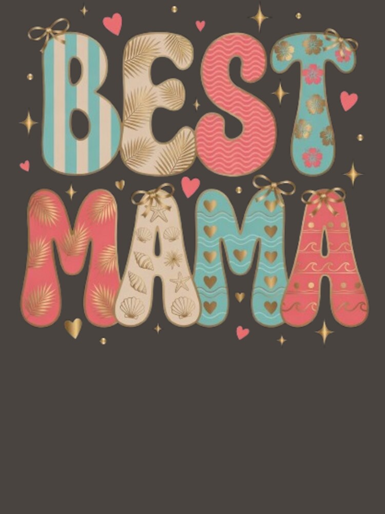 Best Mama Tropical Island Luxe Graphic by Syrupulse